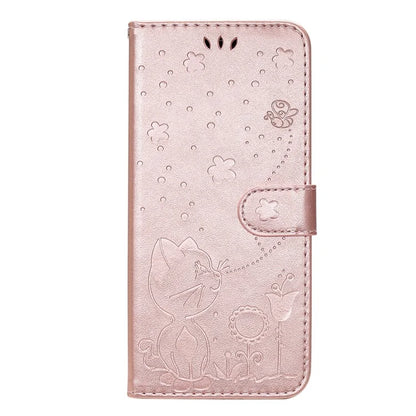 KT Imprinting Flower Series-4 For vivo V40 SE 5G / Y100 5G (Indonesia) / Y200e 5G / V30 Lite 5G (India) Leather Phone Case