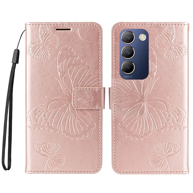 KT Imprinting Flower Series-2 For vivo V40 SE 5G / Y100 5G (Indonesia) / Y200e 5G / V30 Lite 5G (India) Phone Case