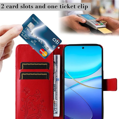 KT Imprinting Flower Series-2 For vivo V40 SE 5G / Y100 5G (Indonesia) / Y200e 5G / V30 Lite 5G (India) Phone Case