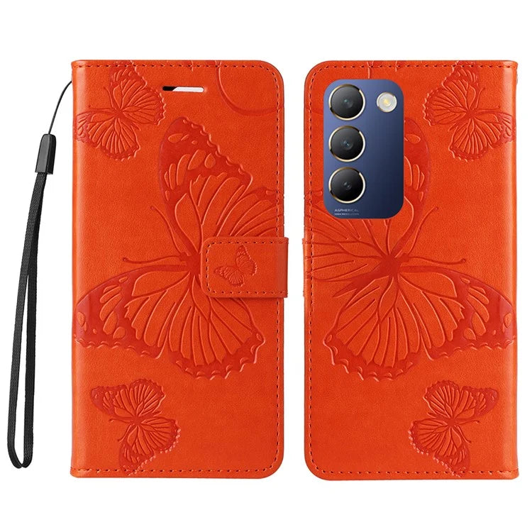KT Imprinting Flower Series-2 For vivo V40 SE 5G / Y100 5G (Indonesia) / Y200e 5G / V30 Lite 5G (India) Phone Case