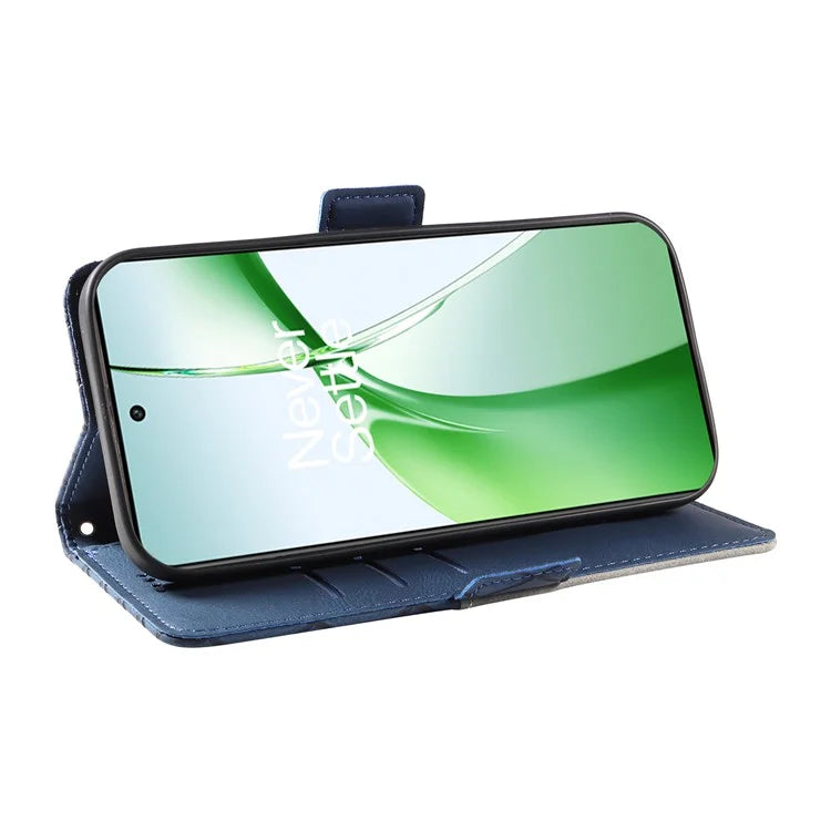 For OnePlus Nord CE4 5G Case Rhombus Grid Leather Wallet Phone Cover