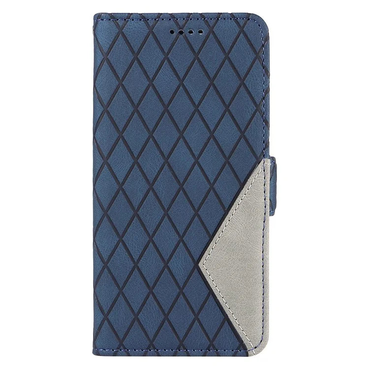 For OnePlus Nord CE4 5G Case Rhombus Grid Leather Wallet Phone Cover