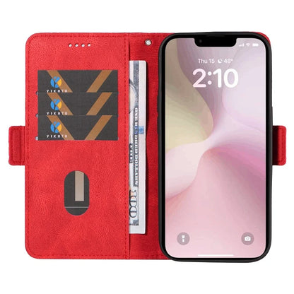 For iPhone SE (2024) Wallet Case Rhombus Grid Leather Shockproof Phone Cover