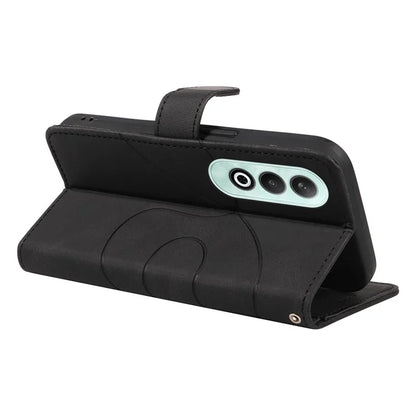 For OnePlus Nord CE4 5G Case Wallet Stand PU Leather Curved Line Phone Cover
