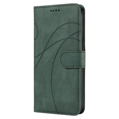 For OnePlus Nord CE4 5G Case Wallet Stand PU Leather Curved Line Phone Cover