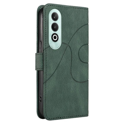 For OnePlus Nord CE4 5G Case Wallet Stand PU Leather Curved Line Phone Cover