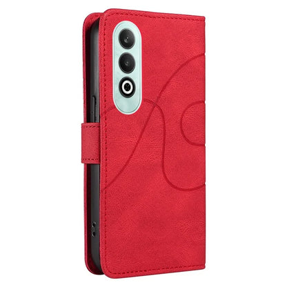 For OnePlus Nord CE4 5G Case Wallet Stand PU Leather Curved Line Phone Cover