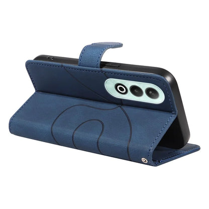 For OnePlus Nord CE4 5G Case Wallet Stand PU Leather Curved Line Phone Cover