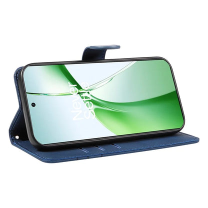 For OnePlus Nord CE4 5G Case Wallet Stand PU Leather Curved Line Phone Cover