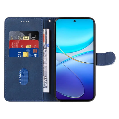For vivo V40 SE 5G / Y100 5G (Indonesia) / Y200e 5G / V30 Lite 5G (India) Leather Case Curved Line Decor