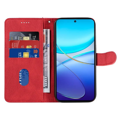 For vivo V40 SE 5G / Y100 5G (Indonesia) / Y200e 5G / V30 Lite 5G (India) Leather Case Curved Line Decor