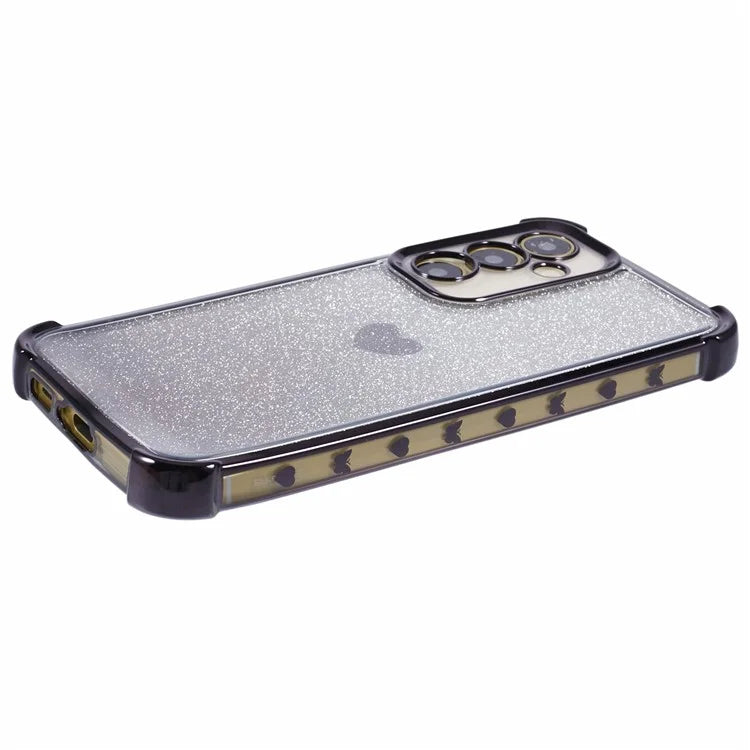 For Samsung Galaxy A34 5G Case Heart Pattern Drop Protection Glitter TPU Phone Cover