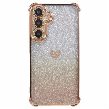 For Samsung Galaxy A35 5G Phone Case Drop Protection Heart Pattern Thicken 4-Corner TPU Cover