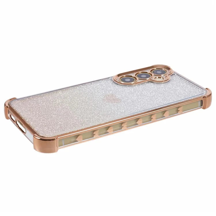 For Samsung Galaxy A35 5G Phone Case Drop Protection Heart Pattern Thicken 4-Corner TPU Cover