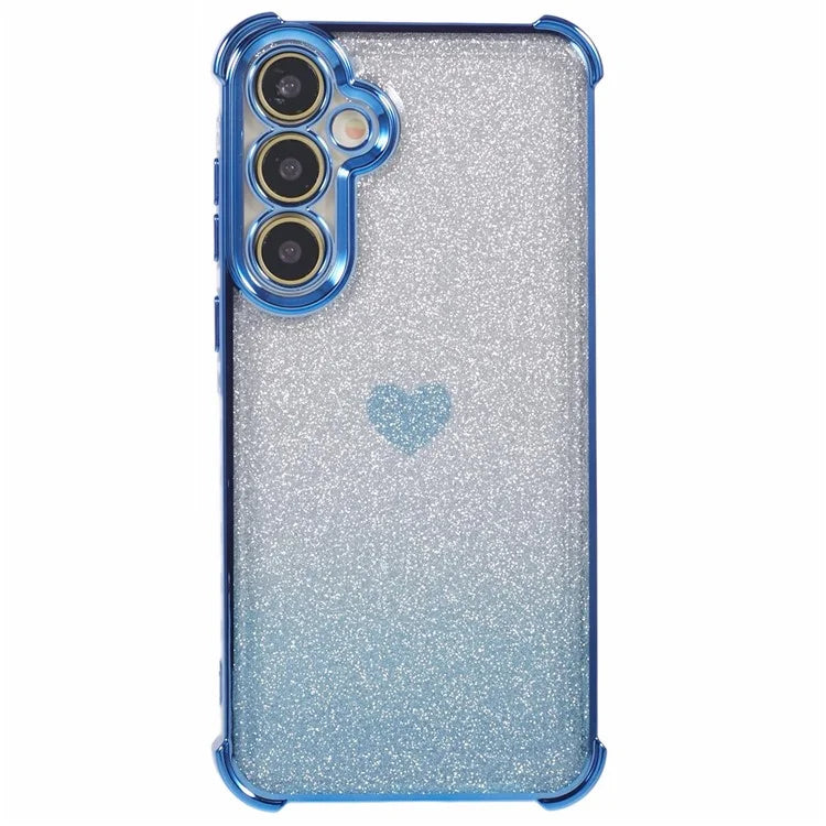 For Samsung Galaxy A35 5G Phone Case Drop Protection Heart Pattern Thicken 4-Corner TPU Cover