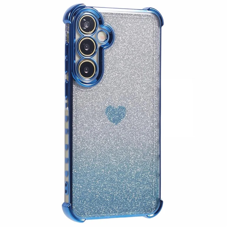 For Samsung Galaxy A35 5G Phone Case Drop Protection Heart Pattern Thicken 4-Corner TPU Cover
