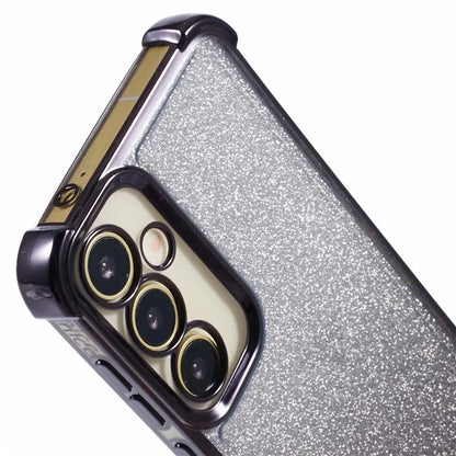 For Samsung Galaxy A54 5G Case Glitter TPU Phone Cover with Heart Pattern Side Edge