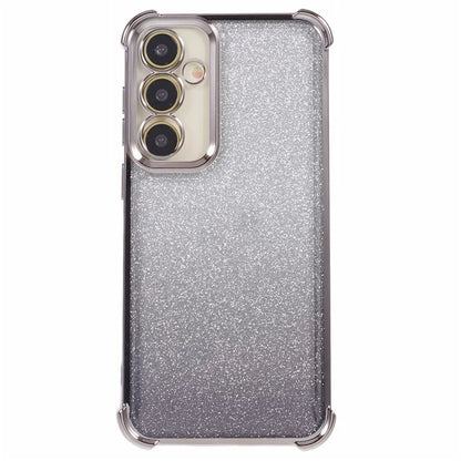 For Samsung Galaxy A54 5G Case Glitter TPU Phone Cover with Heart Pattern Side Edge