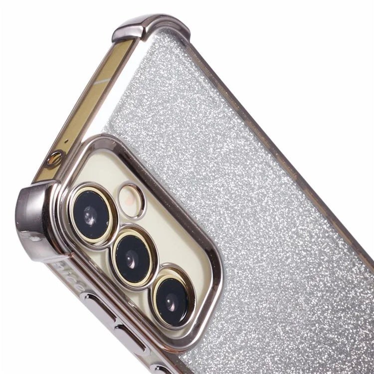 For Samsung Galaxy A54 5G Case Glitter TPU Phone Cover with Heart Pattern Side Edge