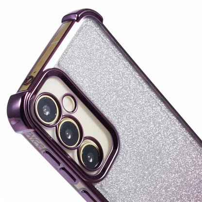 For Samsung Galaxy A54 5G Case Glitter TPU Phone Cover with Heart Pattern Side Edge