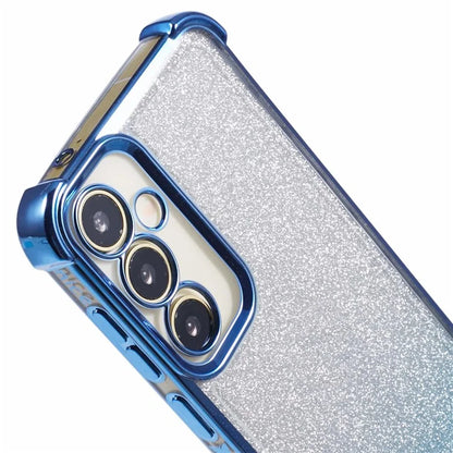 For Samsung Galaxy A54 5G Case Glitter TPU Phone Cover with Heart Pattern Side Edge