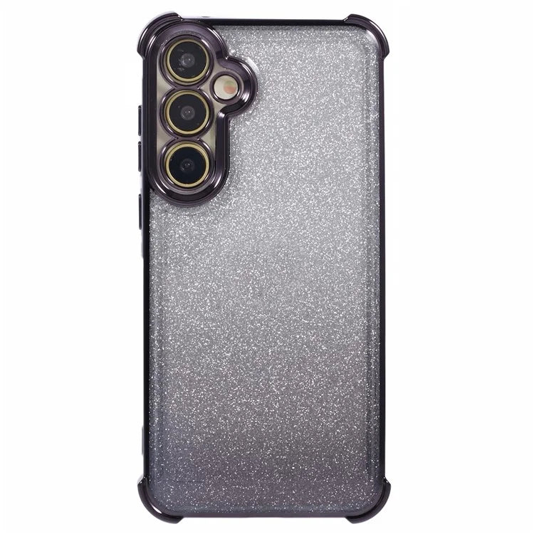 For Samsung Galaxy A25 5G (Global) (161.0 X 76.5 X 8.3mm) Case Glitter Gradient Phone Cover Love Heart Pattern Frame