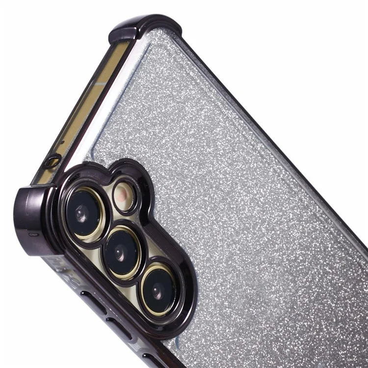 For Samsung Galaxy A25 5G (Global) (161.0 X 76.5 X 8.3mm) Case Glitter Gradient Phone Cover Love Heart Pattern Frame