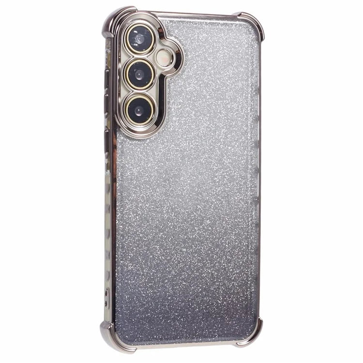 For Samsung Galaxy A25 5G (Global) (161.0 X 76.5 X 8.3mm) Case Glitter Gradient Phone Cover Love Heart Pattern Frame