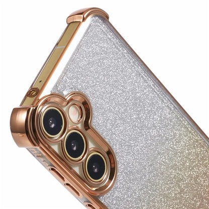 For Samsung Galaxy A25 5G (Global) (161.0 X 76.5 X 8.3mm) Case Glitter Gradient Phone Cover Love Heart Pattern Frame