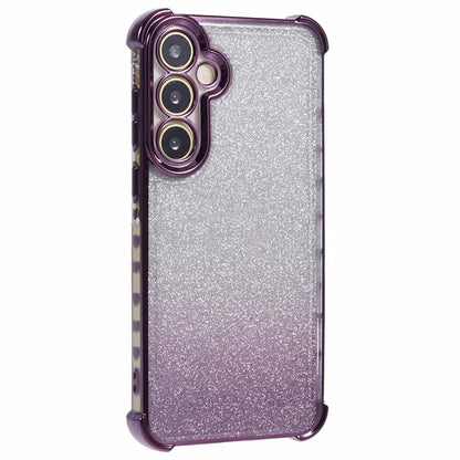 For Samsung Galaxy A25 5G (Global) (161.0 X 76.5 X 8.3mm) Case Glitter Gradient Phone Cover Love Heart Pattern Frame