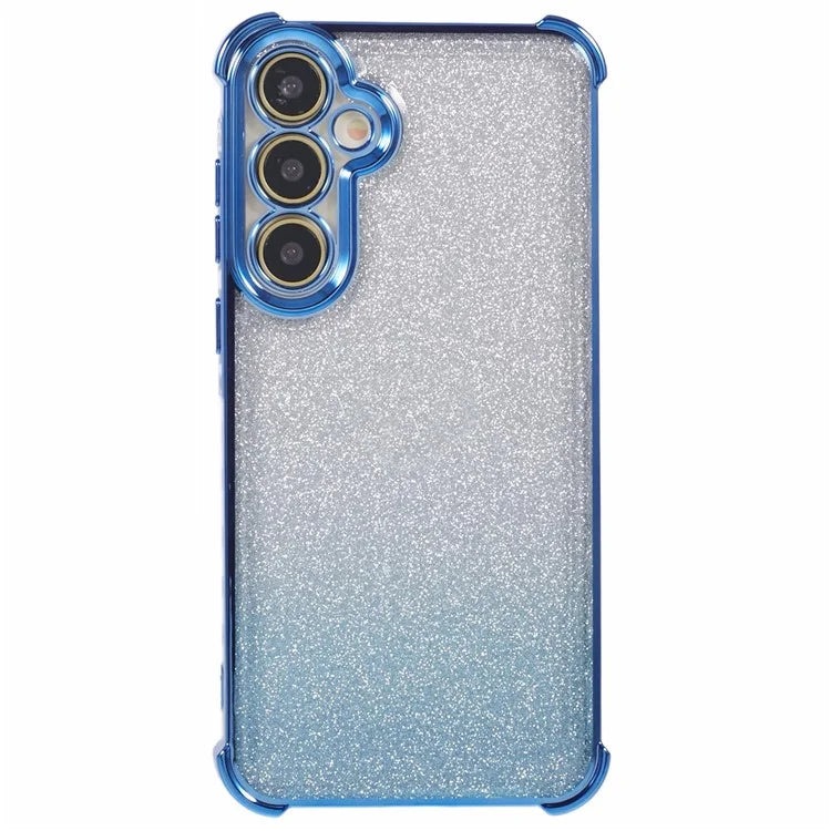 For Samsung Galaxy A25 5G (Global) (161.0 X 76.5 X 8.3mm) Case Glitter Gradient Phone Cover Love Heart Pattern Frame