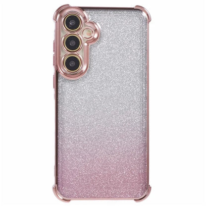 For Samsung Galaxy A25 5G (Global) (161.0 X 76.5 X 8.3mm) Case Glitter Gradient Phone Cover Love Heart Pattern Frame