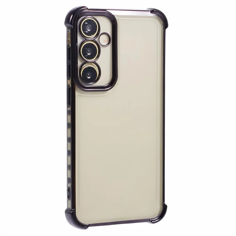 For Samsung Galaxy A34 5G TPU Case Side Heart Pattern Electroplating Soft Phone Cover