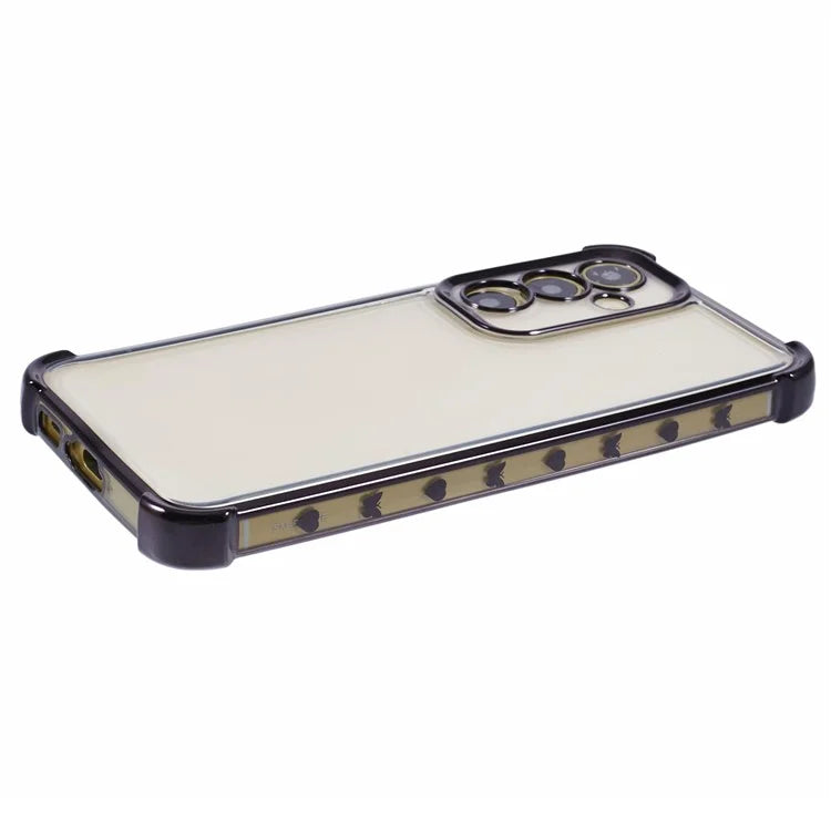 For Samsung Galaxy A34 5G TPU Case Side Heart Pattern Electroplating Soft Phone Cover