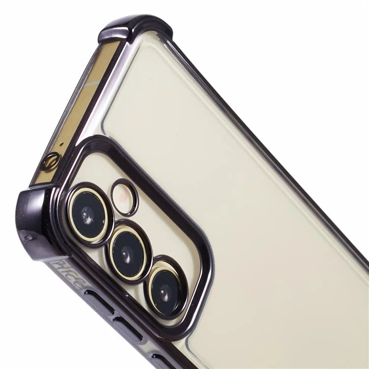 For Samsung Galaxy A34 5G TPU Case Side Heart Pattern Electroplating Soft Phone Cover