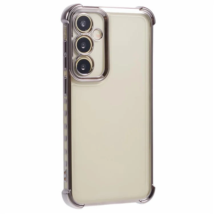For Samsung Galaxy A34 5G TPU Case Side Heart Pattern Electroplating Soft Phone Cover