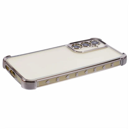 For Samsung Galaxy A34 5G TPU Case Side Heart Pattern Electroplating Soft Phone Cover