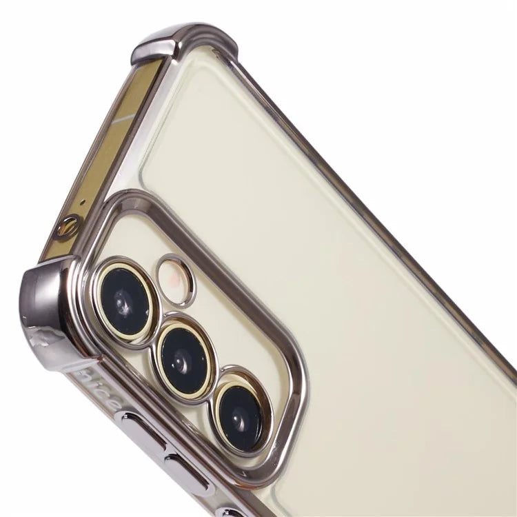 For Samsung Galaxy A34 5G TPU Case Side Heart Pattern Electroplating Soft Phone Cover