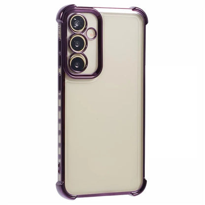 For Samsung Galaxy A34 5G TPU Case Side Heart Pattern Electroplating Soft Phone Cover