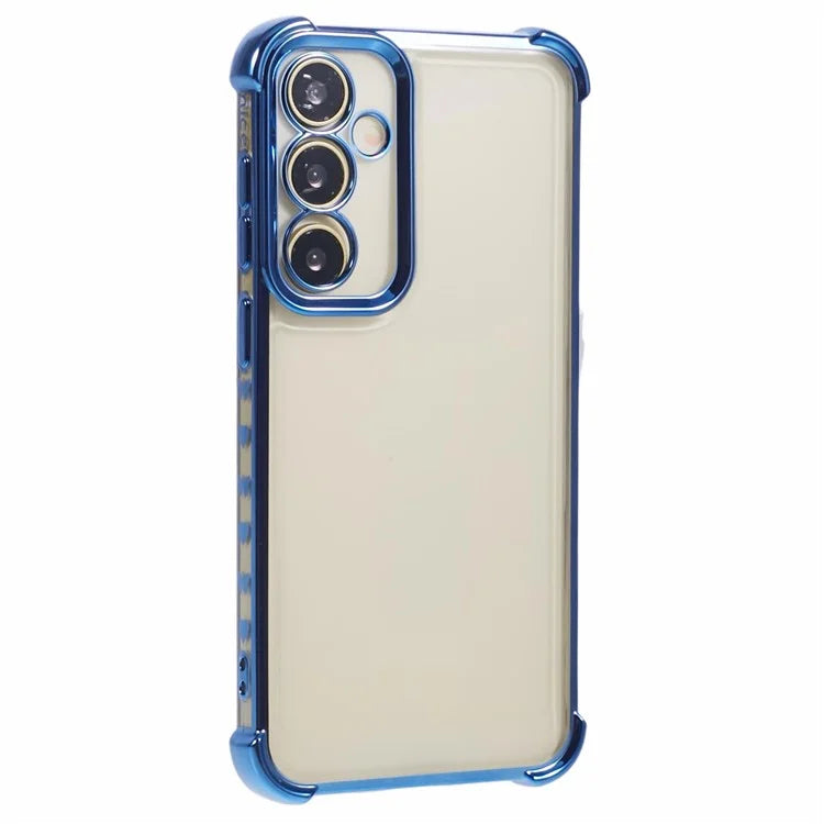 For Samsung Galaxy A34 5G TPU Case Side Heart Pattern Electroplating Soft Phone Cover