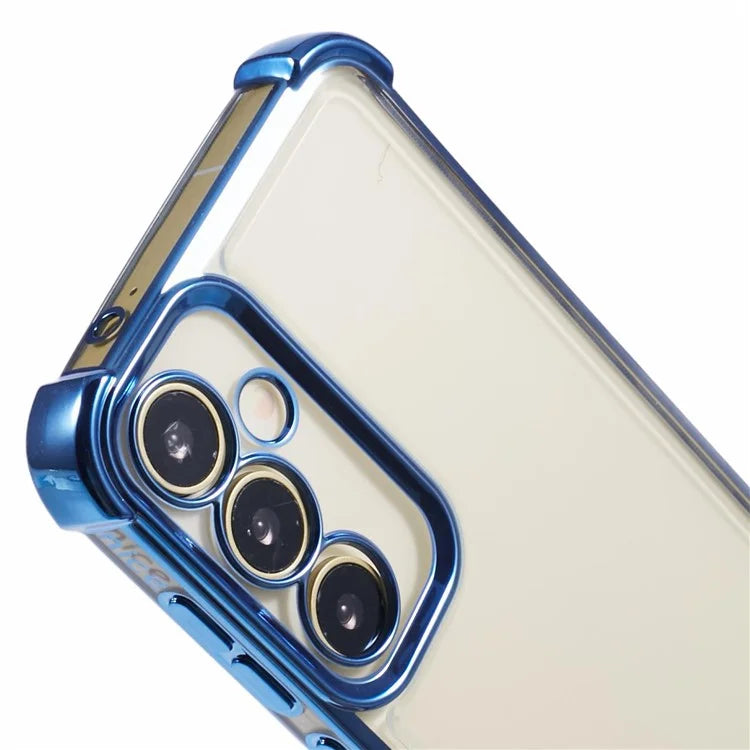 For Samsung Galaxy A34 5G TPU Case Side Heart Pattern Electroplating Soft Phone Cover