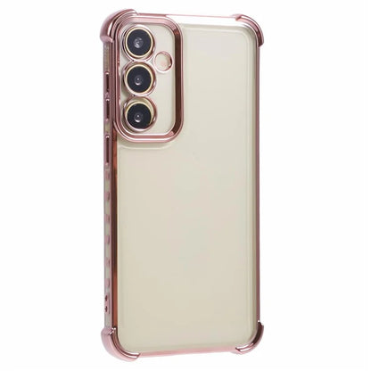 For Samsung Galaxy A34 5G TPU Case Side Heart Pattern Electroplating Soft Phone Cover