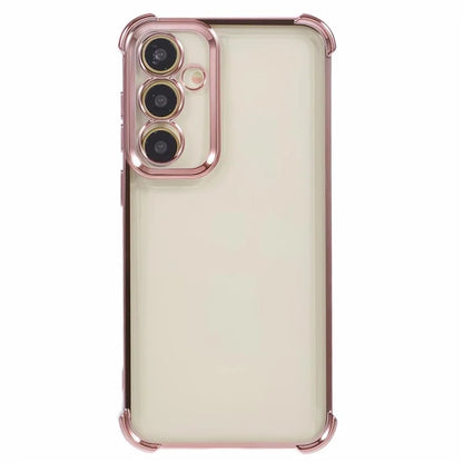 For Samsung Galaxy A34 5G TPU Case Side Heart Pattern Electroplating Soft Phone Cover