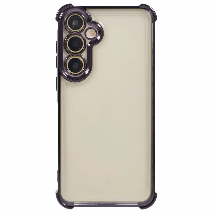 For Samsung Galaxy A15 5G Slim Case Heart Pattern Edge Electroplating TPU Phone Cover