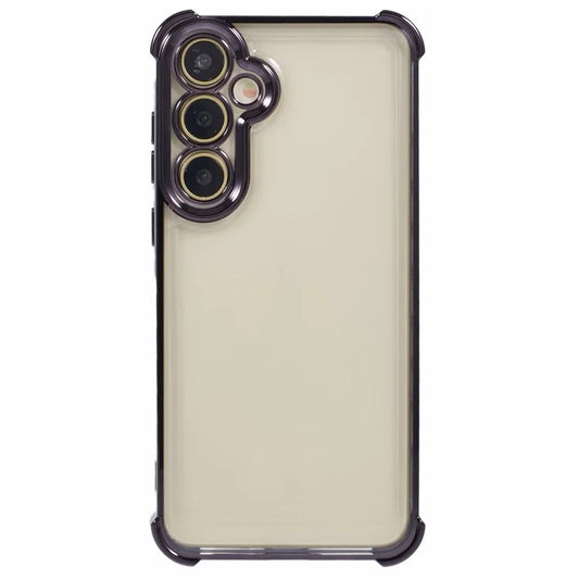 For Samsung Galaxy A15 5G Slim Case Heart Pattern Edge Electroplating TPU Phone Cover