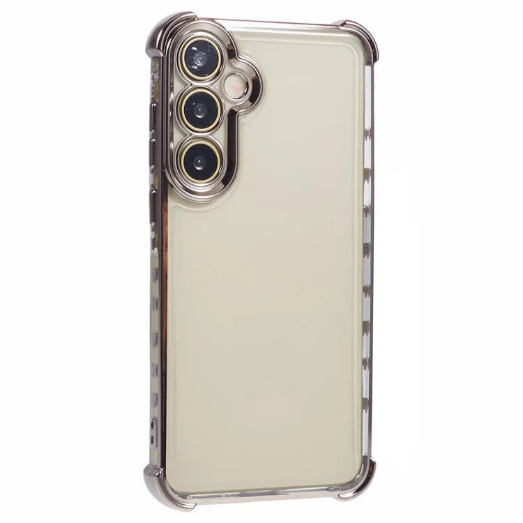 For Samsung Galaxy A15 5G Slim Case Heart Pattern Edge Electroplating TPU Phone Cover