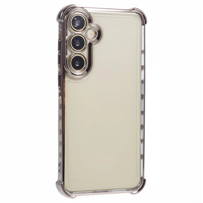 For Samsung Galaxy A15 5G Slim Case Heart Pattern Edge Electroplating TPU Phone Cover