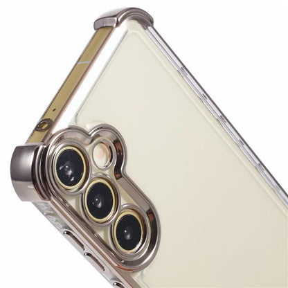 For Samsung Galaxy A15 5G Slim Case Heart Pattern Edge Electroplating TPU Phone Cover
