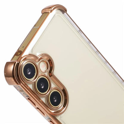 For Samsung Galaxy A15 5G Slim Case Heart Pattern Edge Electroplating TPU Phone Cover
