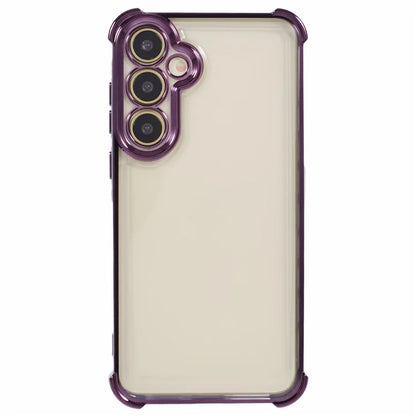 For Samsung Galaxy A15 5G Slim Case Heart Pattern Edge Electroplating TPU Phone Cover